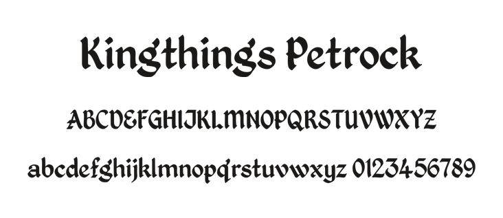 Kingthings Petrock type specimen