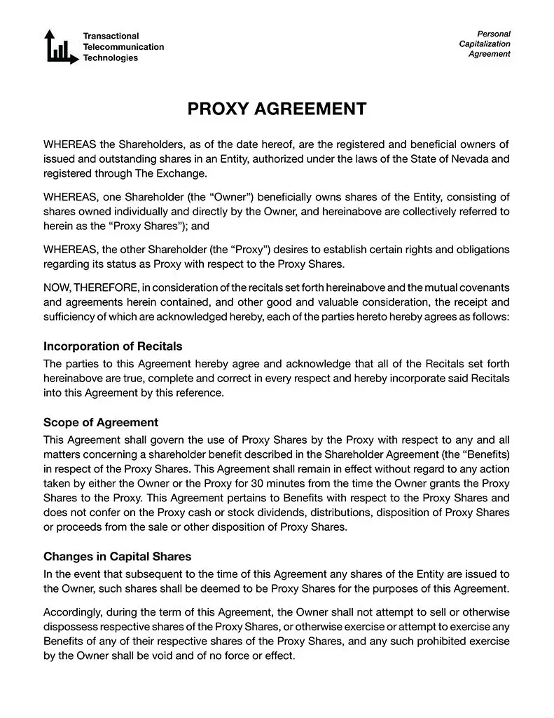 The Exchange contract page 6