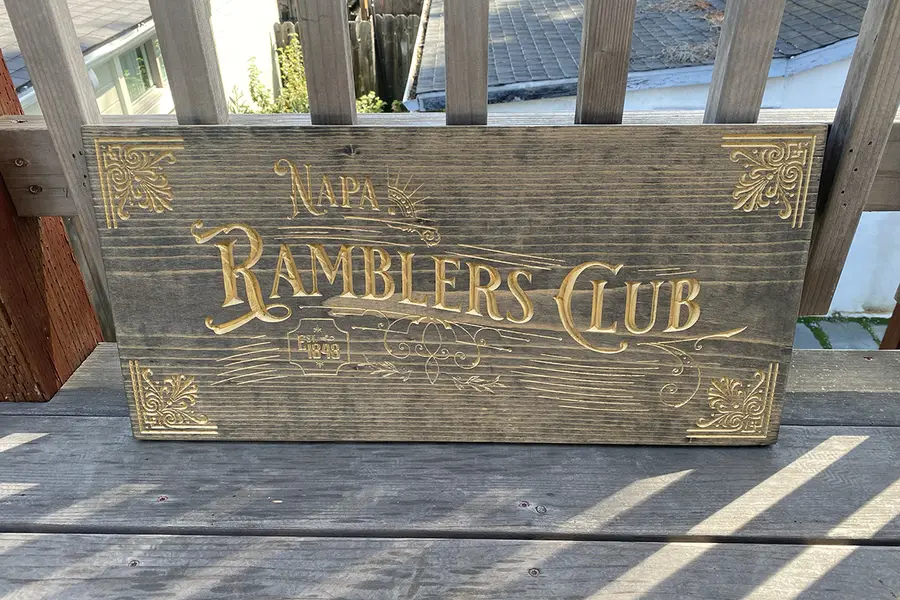 Napa Ramblers Club branded object
