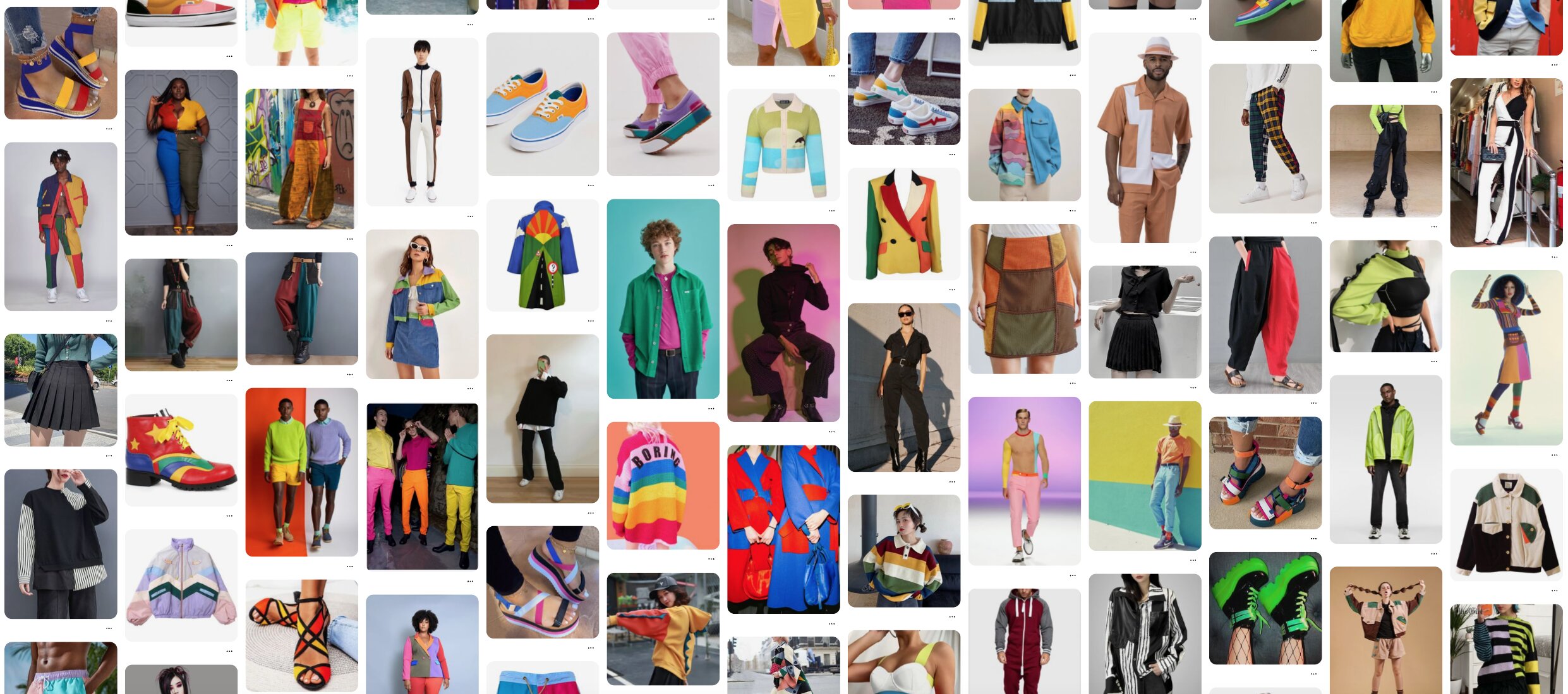 Festival costuming look book Pinterest board