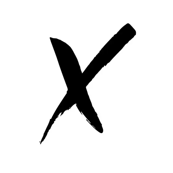 Hoax logo icon, white colorway