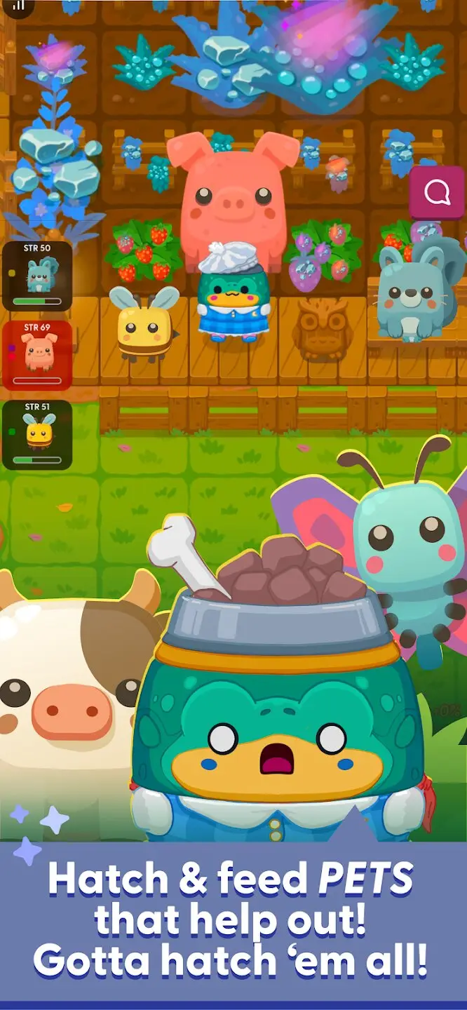 Magic Garden store screenshot - hatch and feed pets