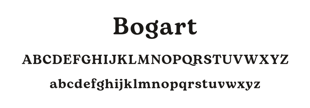 Bogart Semibold type specimen