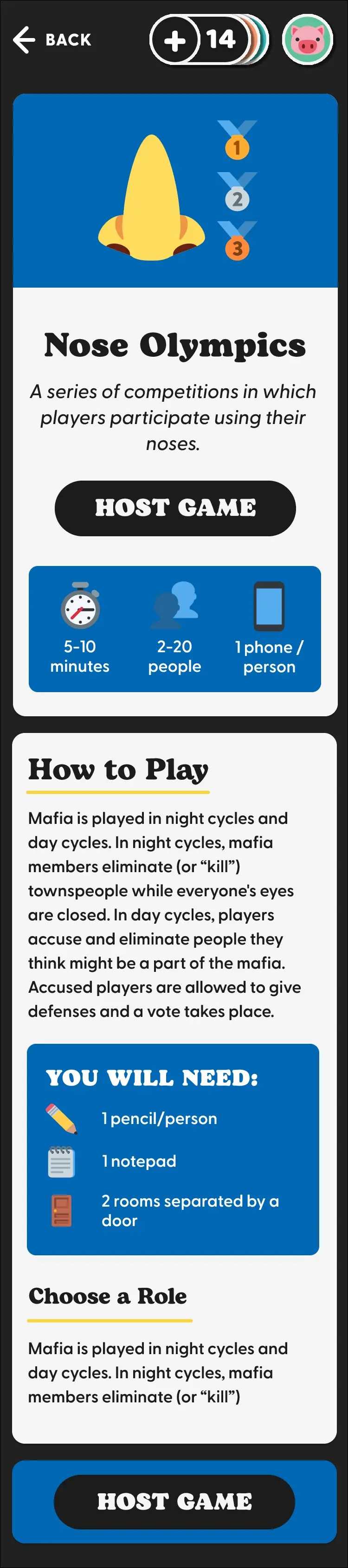 Magic Circle MVP user story screen 2