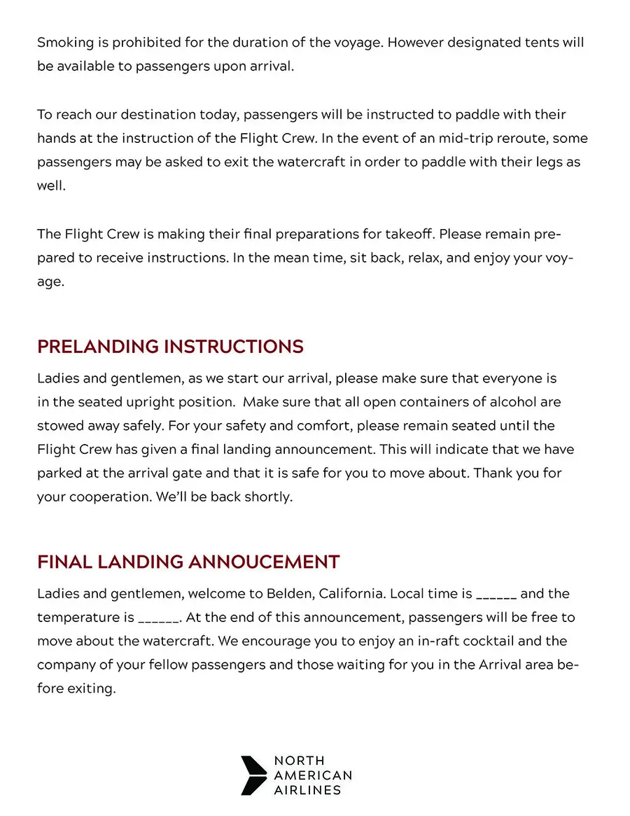 Party Crashing safety card design 5
