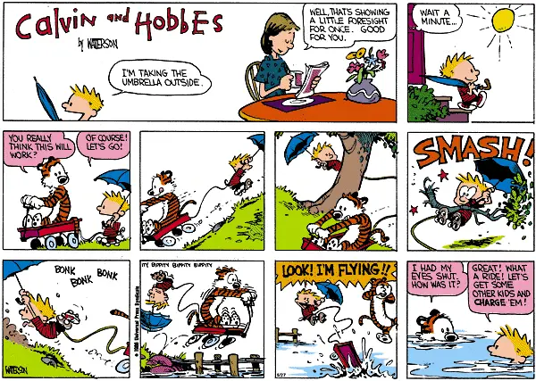 Calvin and Hobbes inspiration strip