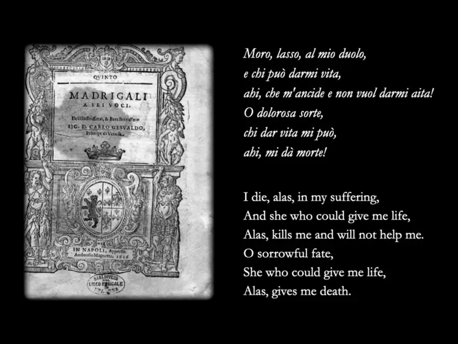 Carlo Gesualdo's Raving Madrigals slide 31